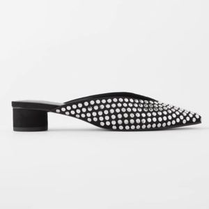 Zara studded mules size 6